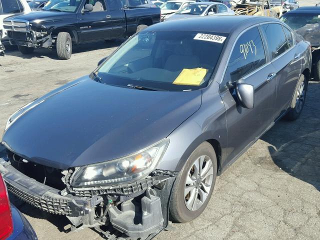 1HGCR2F32DA188473 - 2013 HONDA ACCORD LX GRAY photo 2