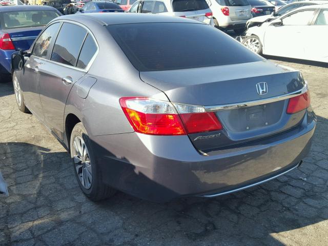 1HGCR2F32DA188473 - 2013 HONDA ACCORD LX GRAY photo 3