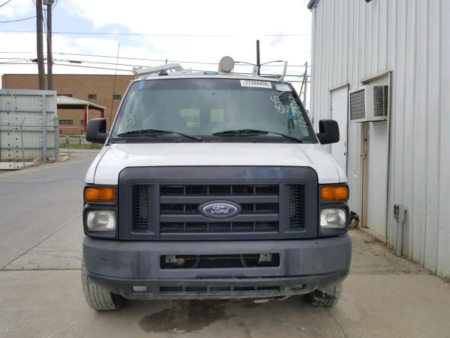 1FTNE24L39DA81394 - 2009 FORD ECONOLINE WHITE photo 9