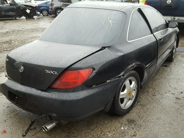 19UYA2250VL003489 - 1997 ACURA 3.0CL BLACK photo 4