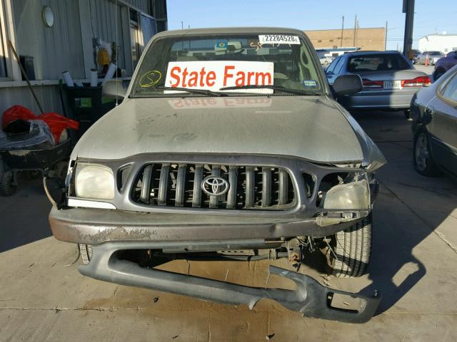 5TENL42N74Z441238 - 2004 TOYOTA TACOMA GRAY photo 9