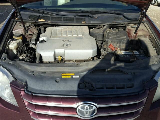 4T1BK36B26U114222 - 2006 TOYOTA AVALON XL BURGUNDY photo 7