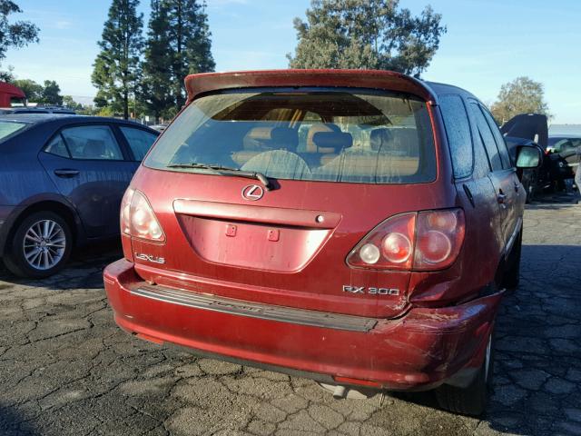 JT6GF10U4Y0078564 - 2000 LEXUS RX 300 BURGUNDY photo 4