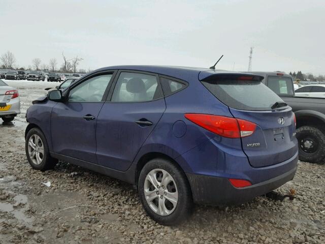 KM8JT3AC8CU516556 - 2012 HYUNDAI TUCSON GL BLUE photo 3