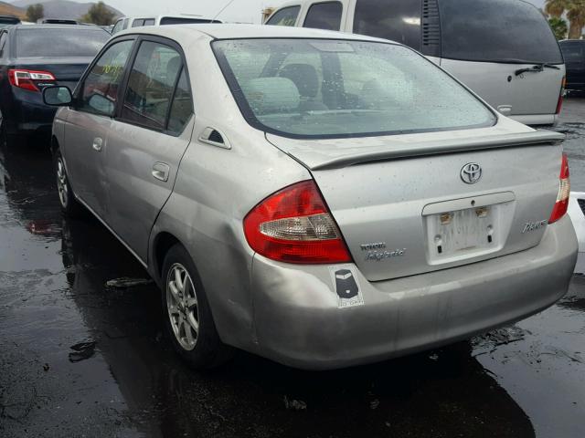 JT2BK12U010009462 - 2001 TOYOTA PRIUS SILVER photo 3