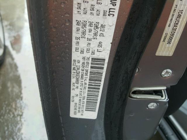 1C4NJCBA3ED800690 - 2014 JEEP COMPASS SP SILVER photo 10