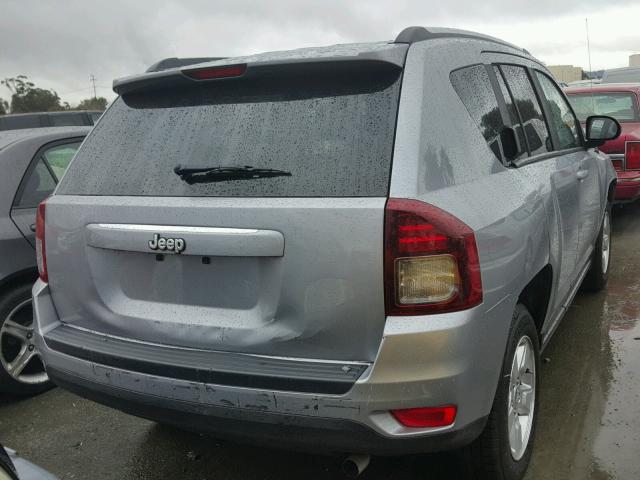 1C4NJCBA3ED800690 - 2014 JEEP COMPASS SP SILVER photo 4
