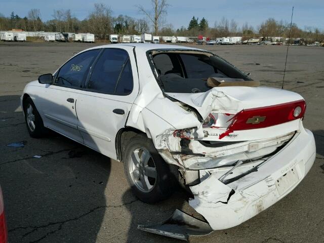 1G1JF52F747267255 - 2004 CHEVROLET CAVALIER L WHITE photo 3