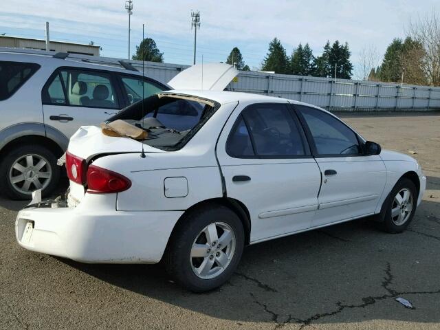 1G1JF52F747267255 - 2004 CHEVROLET CAVALIER L WHITE photo 4