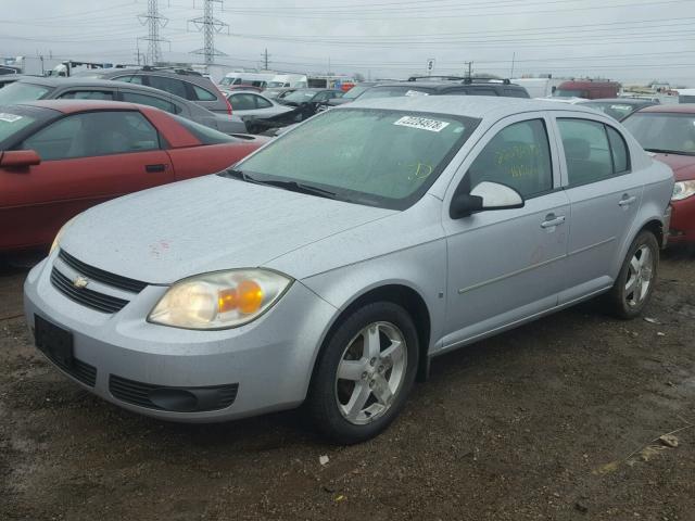 1G1AL55F767869192 - 2006 CHEVROLET COBALT LT SILVER photo 2