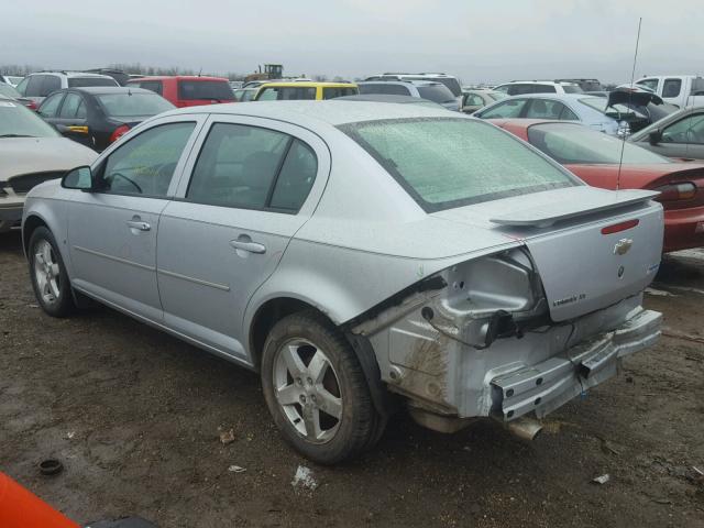 1G1AL55F767869192 - 2006 CHEVROLET COBALT LT SILVER photo 3