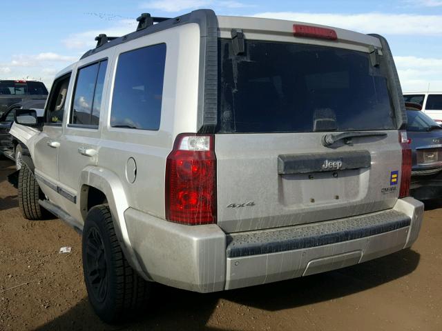 1J8HG48K87C545828 - 2007 JEEP COMMANDER GRAY photo 3