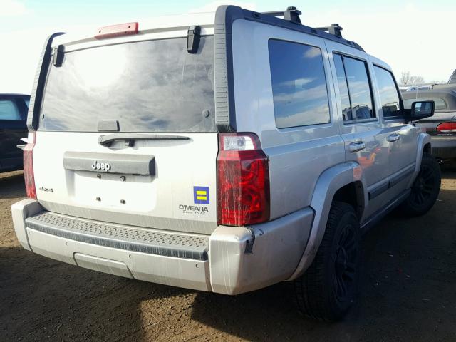 1J8HG48K87C545828 - 2007 JEEP COMMANDER GRAY photo 4