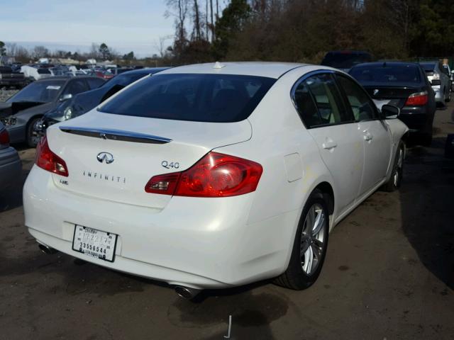 JN1CV6AR3FM520647 - 2015 INFINITI Q40 WHITE photo 4