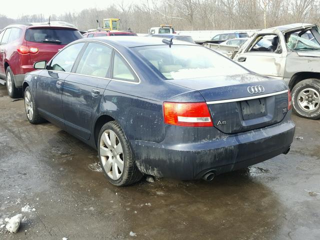 WAUDG74F65N071098 - 2005 AUDI A6 3.2 QUA BLUE photo 3