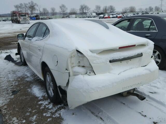 2G2WP522451178267 - 2005 PONTIAC GRAND PRIX WHITE photo 3