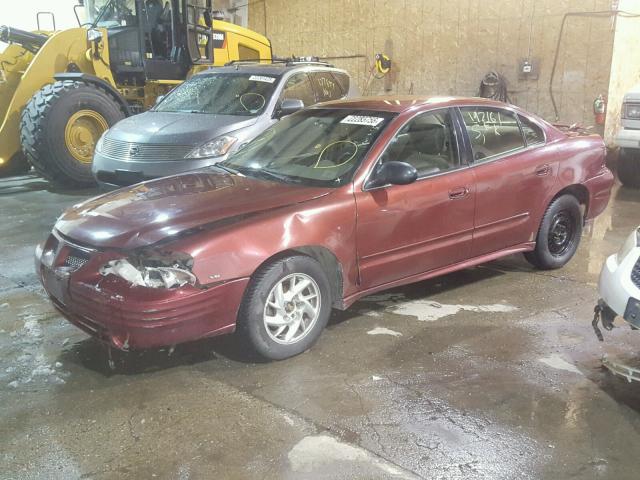 1G2NF52E23C288704 - 2003 PONTIAC GRAND AM S RED photo 2