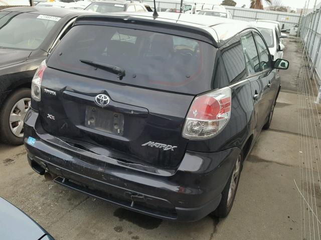 2T1KR30E88C714388 - 2008 TOYOTA COROLLA MA BLACK photo 4