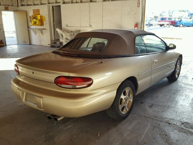 3C3EL55H9XT547813 - 1999 CHRYSLER SEBRING JX TAN photo 4