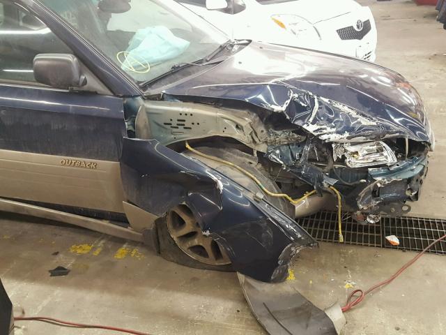 4S3BH665827641348 - 2002 SUBARU LEGACY OUT BLUE photo 9