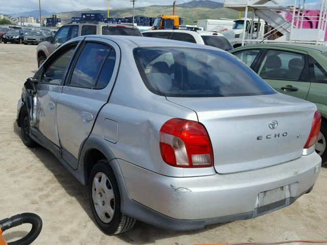 JTDBT123110152190 - 2001 TOYOTA ECHO SILVER photo 3