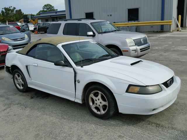 1FAFP44654F194187 - 2004 FORD MUSTANG WHITE photo 1