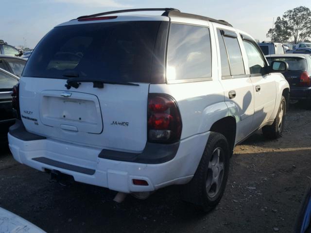 1GNDT13S272252351 - 2007 CHEVROLET TRAILBLAZE WHITE photo 4