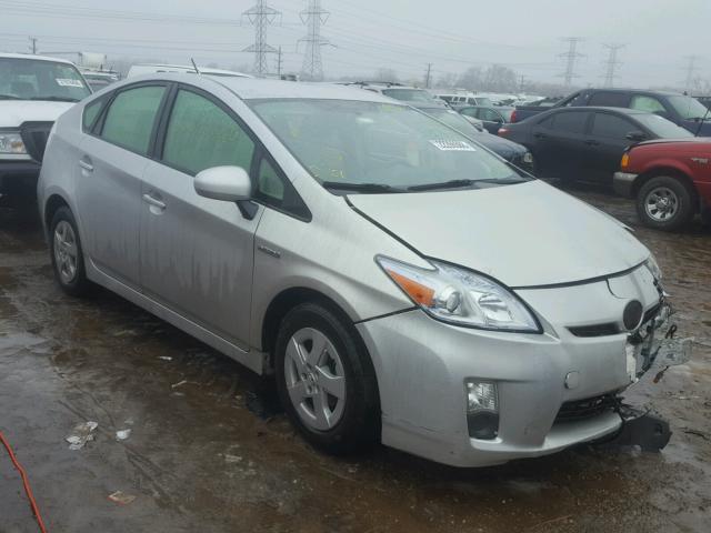 JTDKN3DUXA0165127 - 2010 TOYOTA PRIUS SILVER photo 1