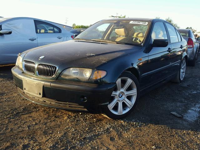 WBAAZ33453PH31383 - 2003 BMW 325 I GREEN photo 2