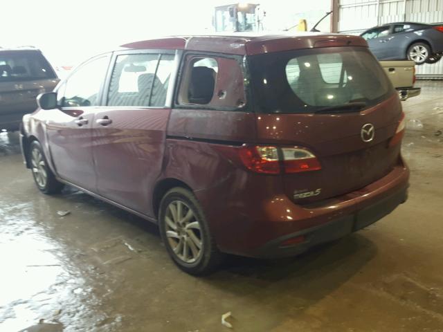 JM1CW2BL2C0111605 - 2012 MAZDA 5 MAROON photo 3