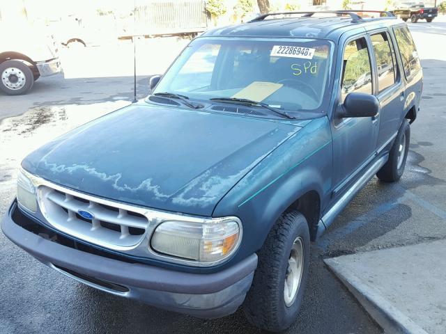 1FMDU32E8VUC41154 - 1997 FORD EXPLORER GREEN photo 2