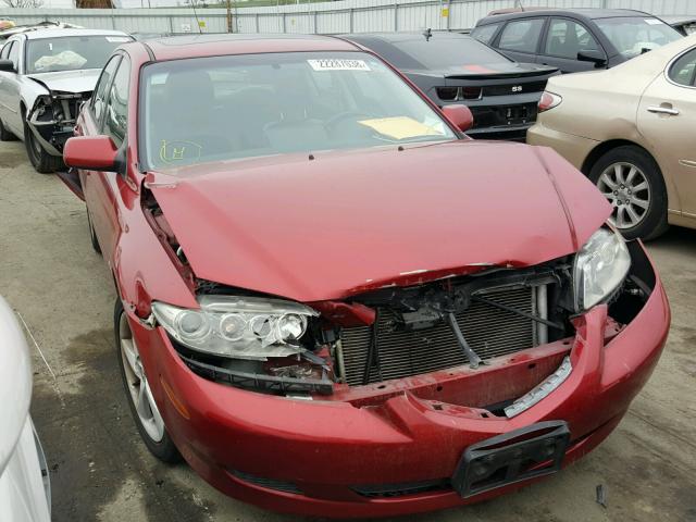 1YVHP80D255M10058 - 2005 MAZDA 6 S BURGUNDY photo 1