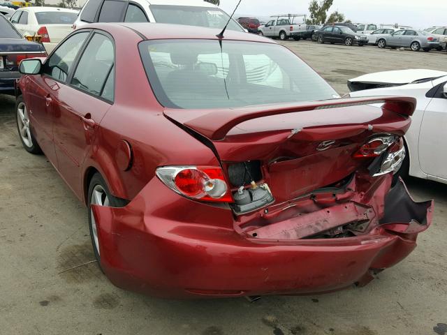 1YVHP80D255M10058 - 2005 MAZDA 6 S Bordeaux Foto 3