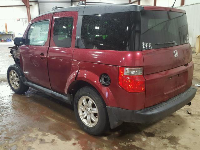 5J6YH28787L013994 - 2007 HONDA ELEMENT EX RED photo 3