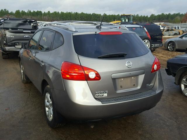 JN8AS58V28W400814 - 2008 NISSAN ROGUE S GRAY photo 3