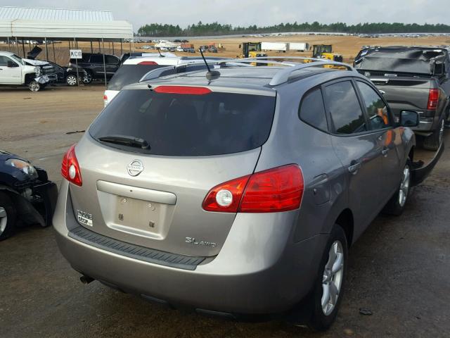 JN8AS58V28W400814 - 2008 NISSAN ROGUE S GRAY photo 4