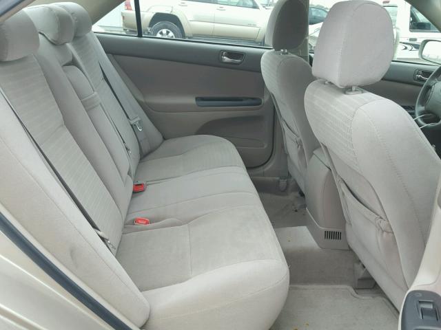 4T1BE32K65U047300 - 2005 TOYOTA CAMRY LE ოქროსფერი ფოტო 6