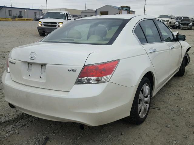 1HGCP36828A056777 - 2008 HONDA ACCORD EXL WHITE photo 4