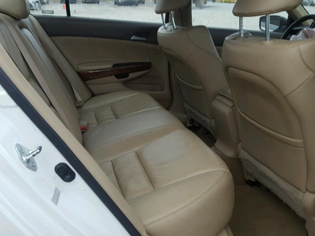 1HGCP36828A056777 - 2008 HONDA ACCORD EXL WHITE photo 6