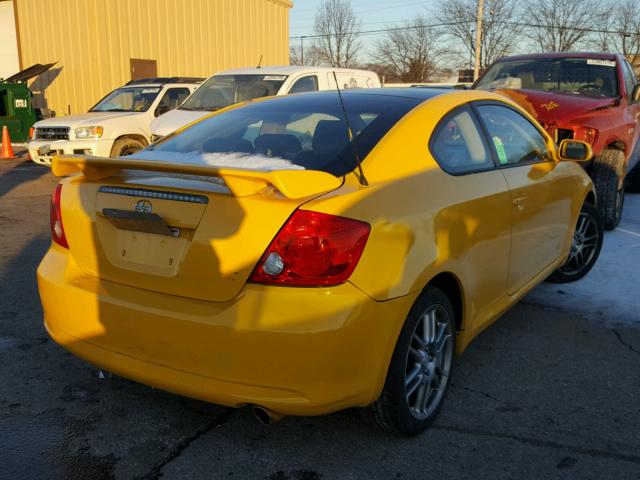 JTKDE177260067096 - 2006 TOYOTA SCION TC YELLOW photo 4