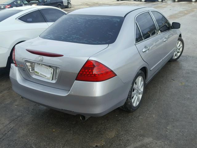 1HGCM66497A082234 - 2007 HONDA ACCORD SE SILVER photo 4