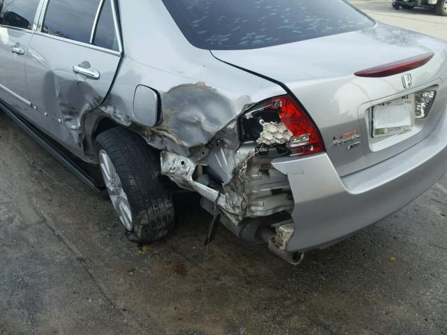 1HGCM66497A082234 - 2007 HONDA ACCORD SE SILVER photo 9