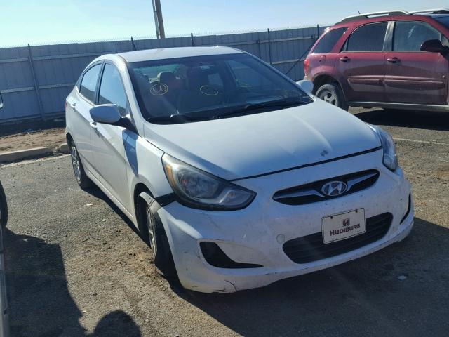 KMHCT4AEXDU494254 - 2013 HYUNDAI ACCENT GLS WHITE photo 1