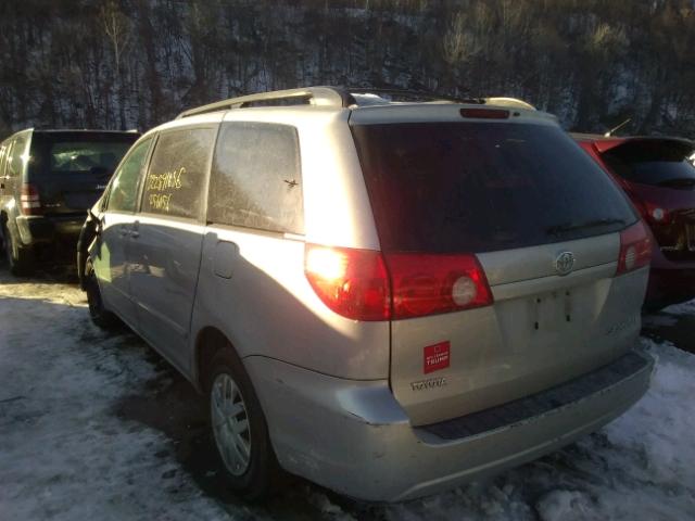 5TDZA23C46S388717 - 2006 TOYOTA SIENNA CE SILVER photo 3