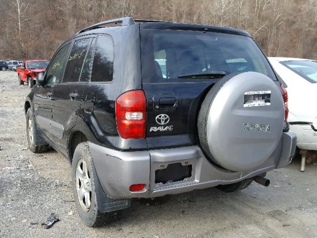 JTEHD20VX46015392 - 2004 TOYOTA RAV4 BLACK photo 3