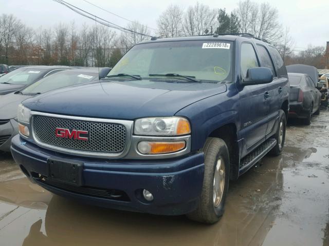 1GKEK63U55J248476 - 2005 GMC YUKON DENA BLUE photo 2