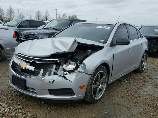 1G1PD5SH1C7107307 - 2012 CHEVROLET CRUZE LS SILVER photo 2