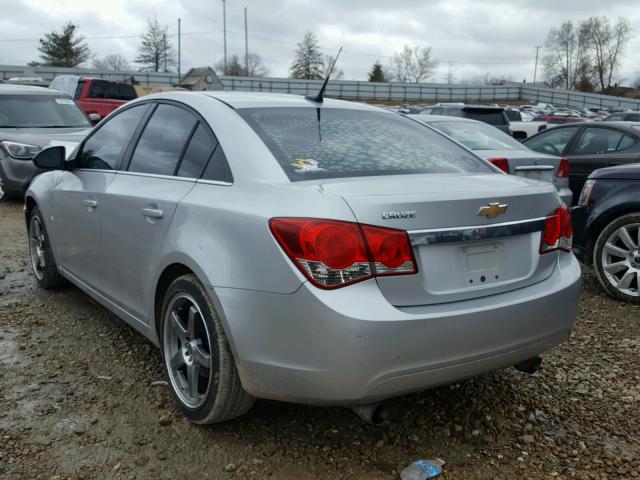 1G1PD5SH1C7107307 - 2012 CHEVROLET CRUZE LS SILVER photo 3