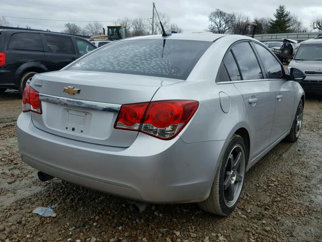 1G1PD5SH1C7107307 - 2012 CHEVROLET CRUZE LS SILVER photo 4