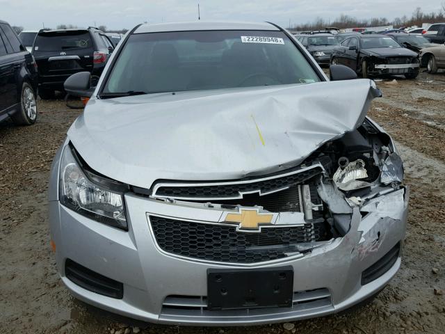 1G1PD5SH1C7107307 - 2012 CHEVROLET CRUZE LS SILVER photo 7